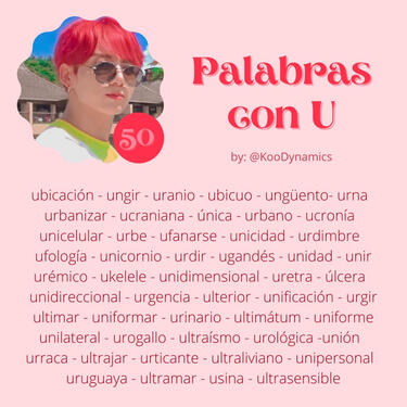 50 palabras con U