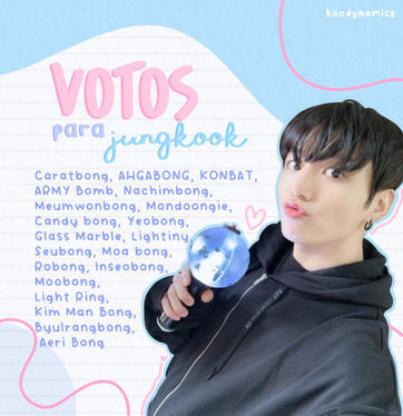 ─ votos para jungkook