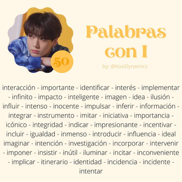 50 palabras con I