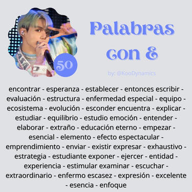 50 palabras con E